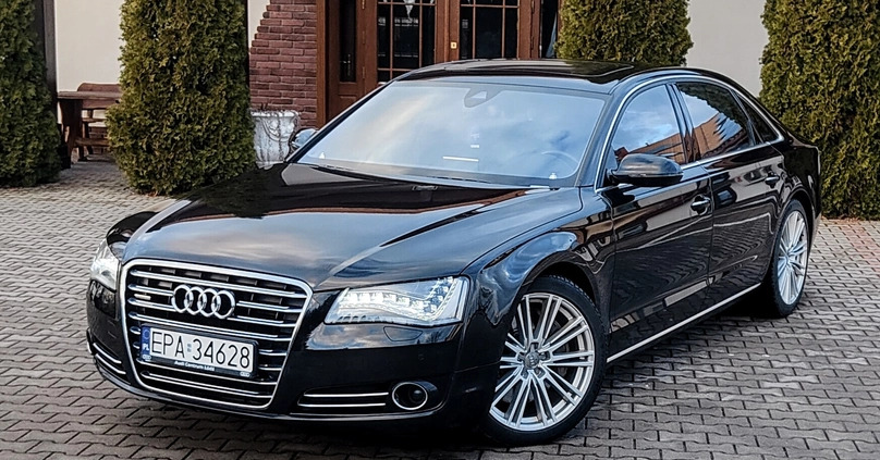 Audi A8 cena 110000 przebieg: 213000, rok produkcji 2013 z Woźniki małe 529